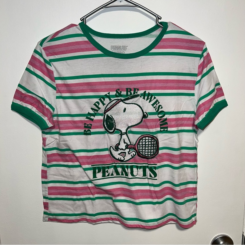 🍀4 for 25🍀 Peanuts | Snoopy Striped Crop Top